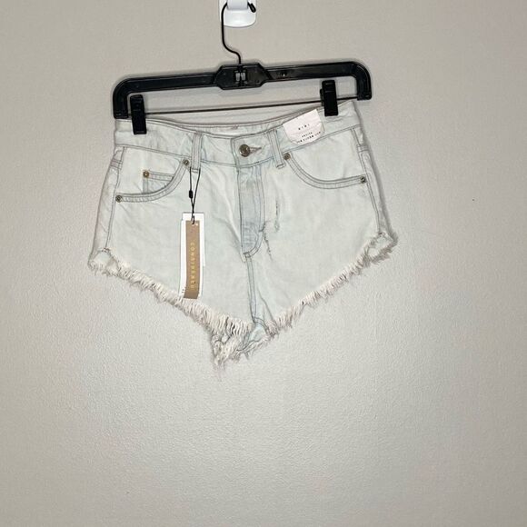 Topshop Kiri High Cutoff Shorts NWT - Picture 3 of 5